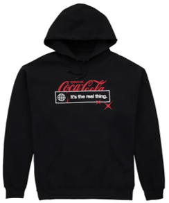La sudadera con capucha unisex negra Coca-Cola Global Sports