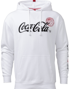 Sudadera blanca unisex con capucha.