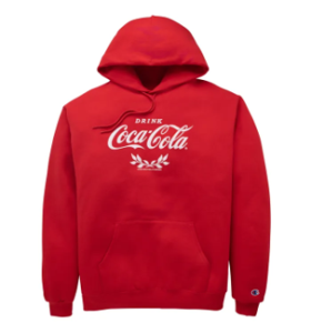 Sudadera unisex de felpa  en rojo
