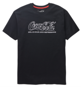 Camiseta unisex de manga corta  en negro