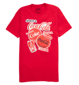 Camiseta unisex roja de manga corta.