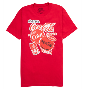 Camiseta unisex roja de manga corta.