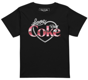 La camiseta corta Diet Coke Love
