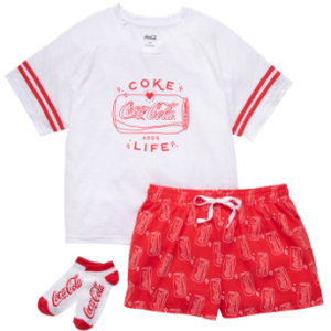 Conjunto de pijama de 3 piezas para mujer.